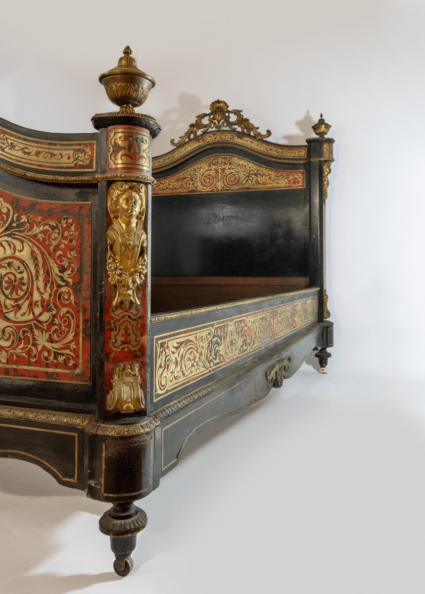 19th Century Boulle Bed.-photo-2