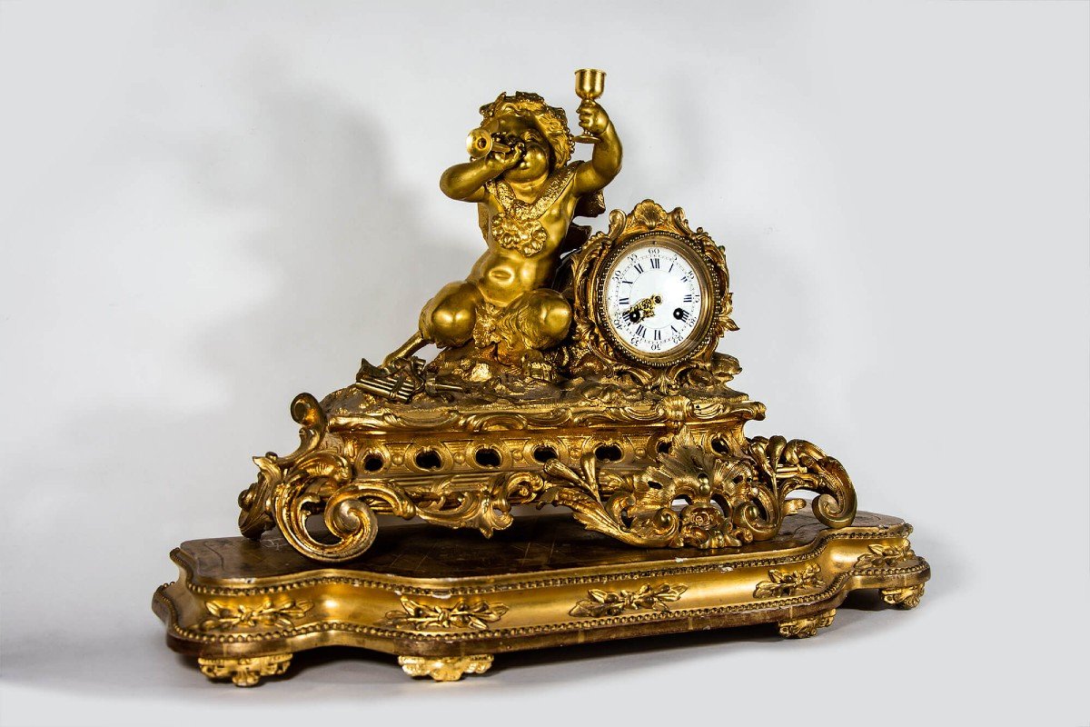 19th Century Mantel Clock Made By Georges Emile Henri Servant.