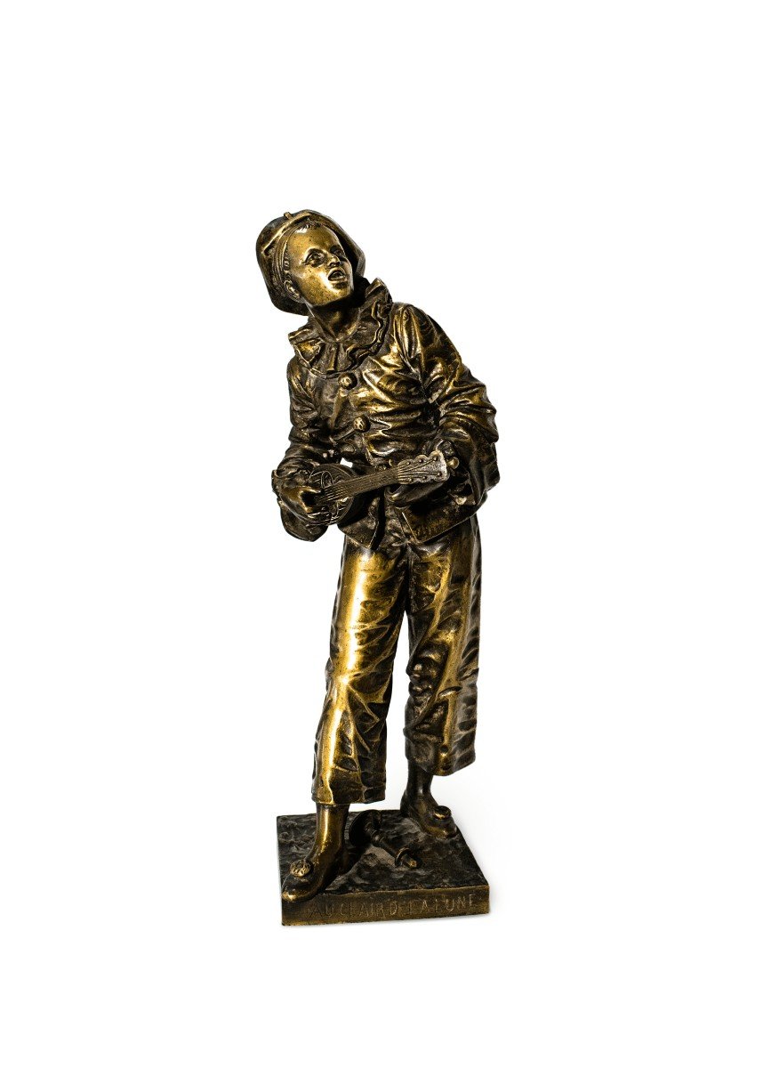 Bronze Figure Signed Eutrope Boure (19th Century).-photo-3