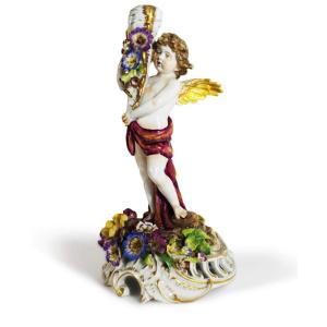 Bougeoir En Porcelaine De Von Schieholz.