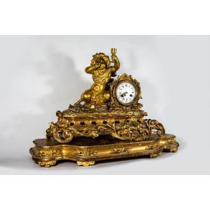 19th Century Mantel Clock Made By Georges Emile Henri Servant.