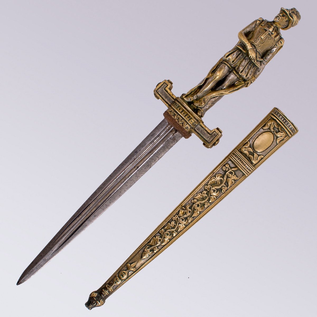 Romantic Dagger European Work, Mid XIXth Century