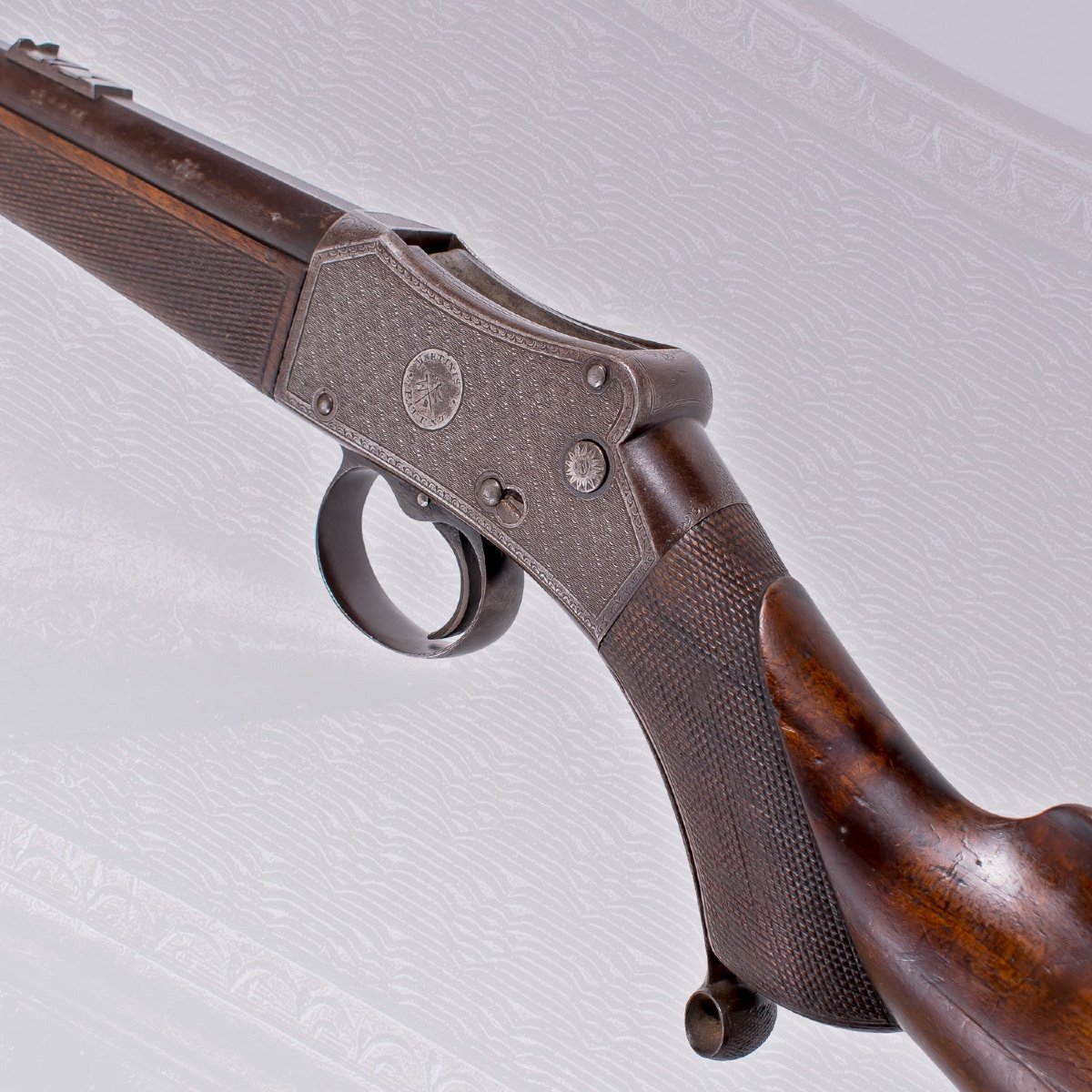Magnifique Carabine Type Martini-Henry Par E. M. Reilly & Co Cal 320-photo-2