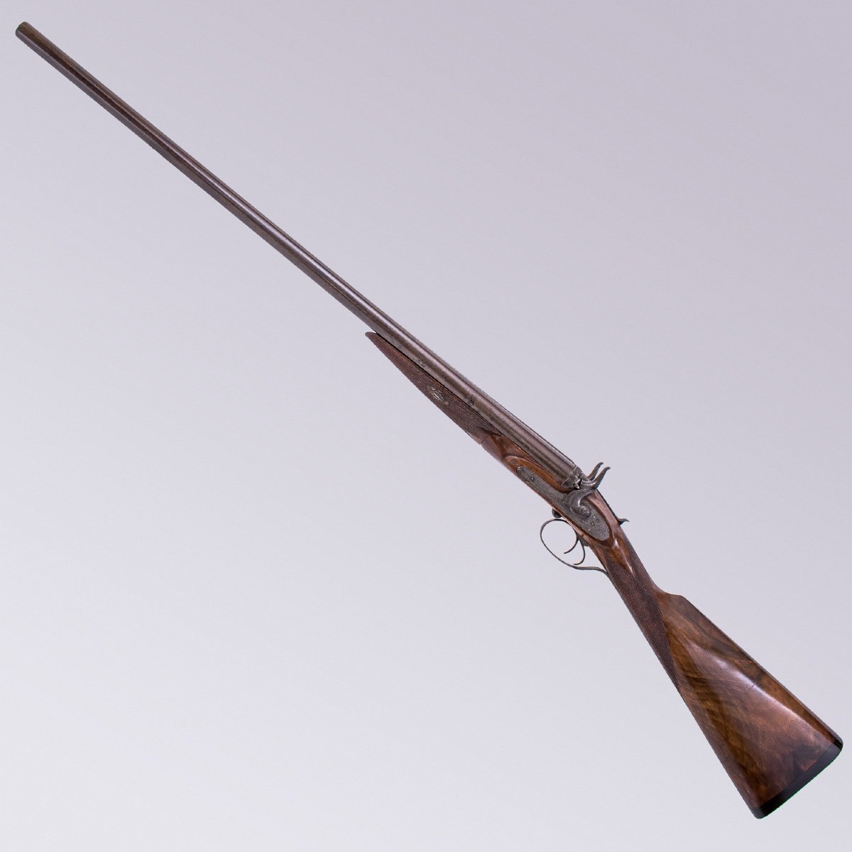 Rare Fusil T Horsley Bar-in-wood à Chiens Cal. 12/65 Pn-photo-3