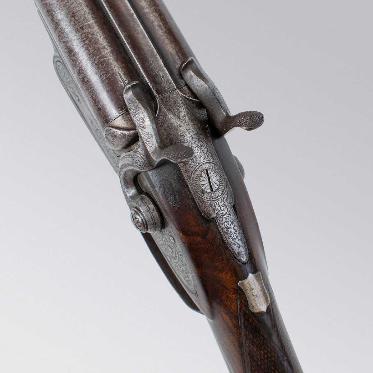 Side By Side Shotgun  English Cal 18mm-photo-1