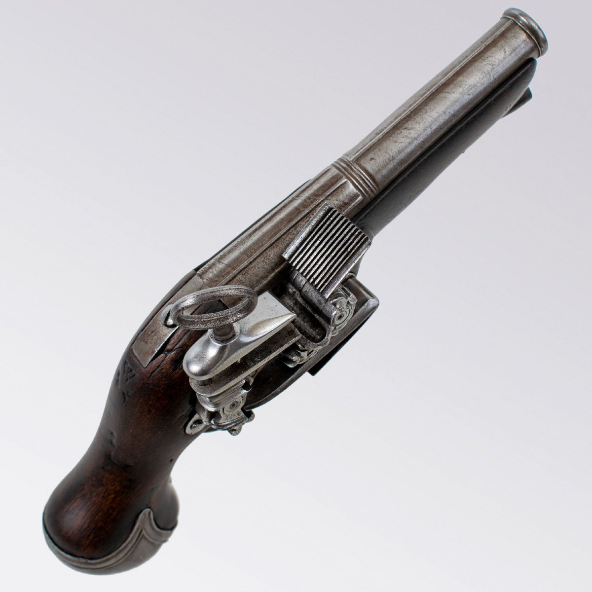 P / Flintlock Ripoll Signed Gandrev, Early Eighteenth Century-photo-3