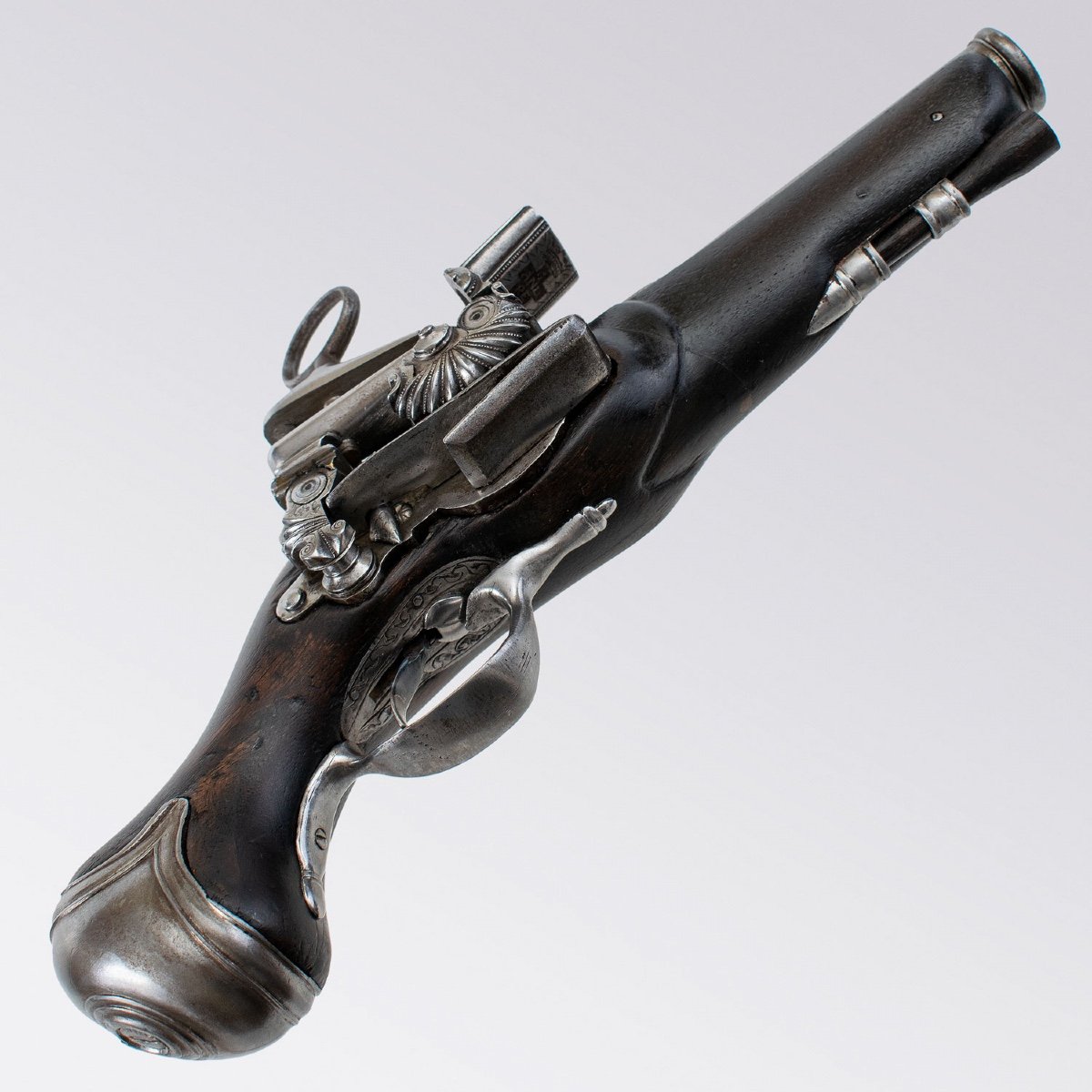 P / Flintlock Ripoll Signed Gandrev, Early Eighteenth Century-photo-4