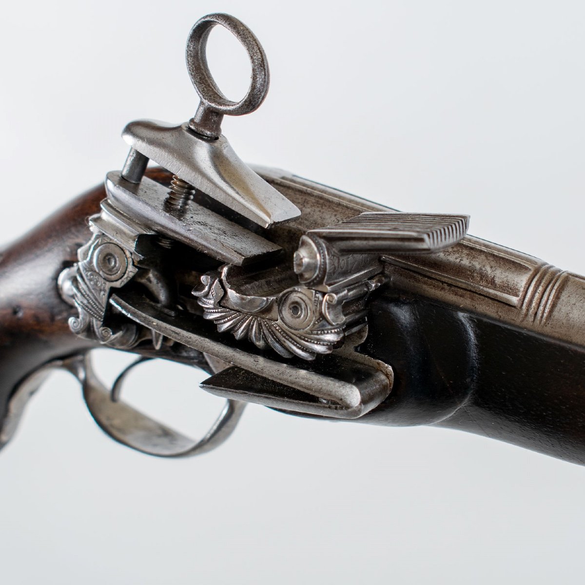 P / Flintlock Ripoll Signed Gandrev, Early Eighteenth Century-photo-3