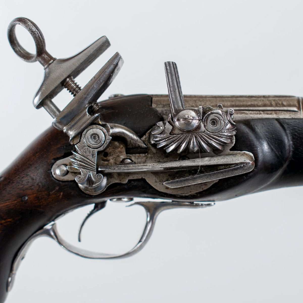 P / Flintlock Ripoll Signed Gandrev, Early Eighteenth Century-photo-8