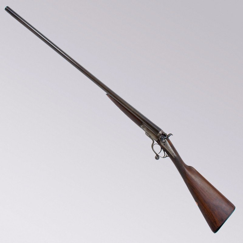 Lovely 12/65 Army & Navy Side By Side Shotgun With Wooden Case-photo-3