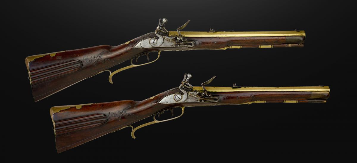 Paire De Carabines Autrichienne 1740, Cal 40