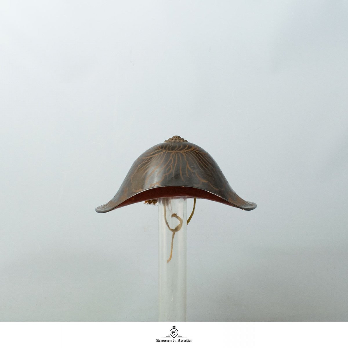 Magnifique Jingasa Pour Enfant - Très Rare -  Bajô-gasa Epoque Edo - 18-19 ème Siècle — Japon-photo-2