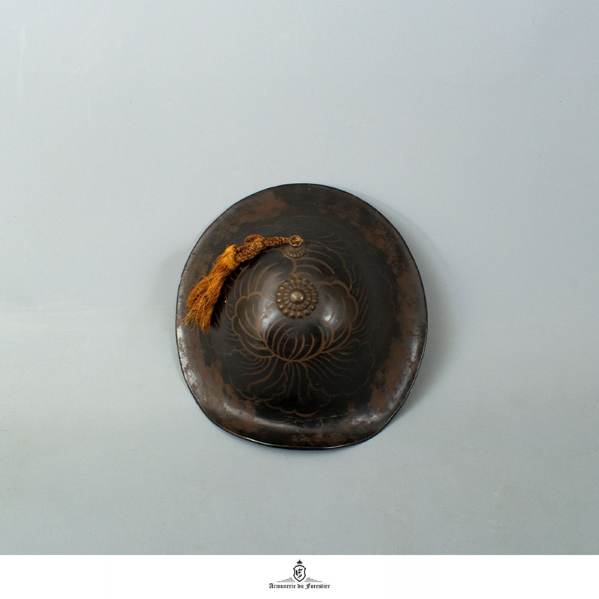 Magnifique Jingasa Pour Enfant - Très Rare -  Bajô-gasa Epoque Edo - 18-19 ème Siècle — Japon-photo-3