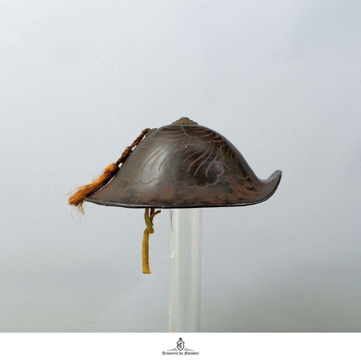 Magnifique Jingasa Pour Enfant - Très Rare -  Bajô-gasa Epoque Edo - 18-19 ème Siècle — Japon