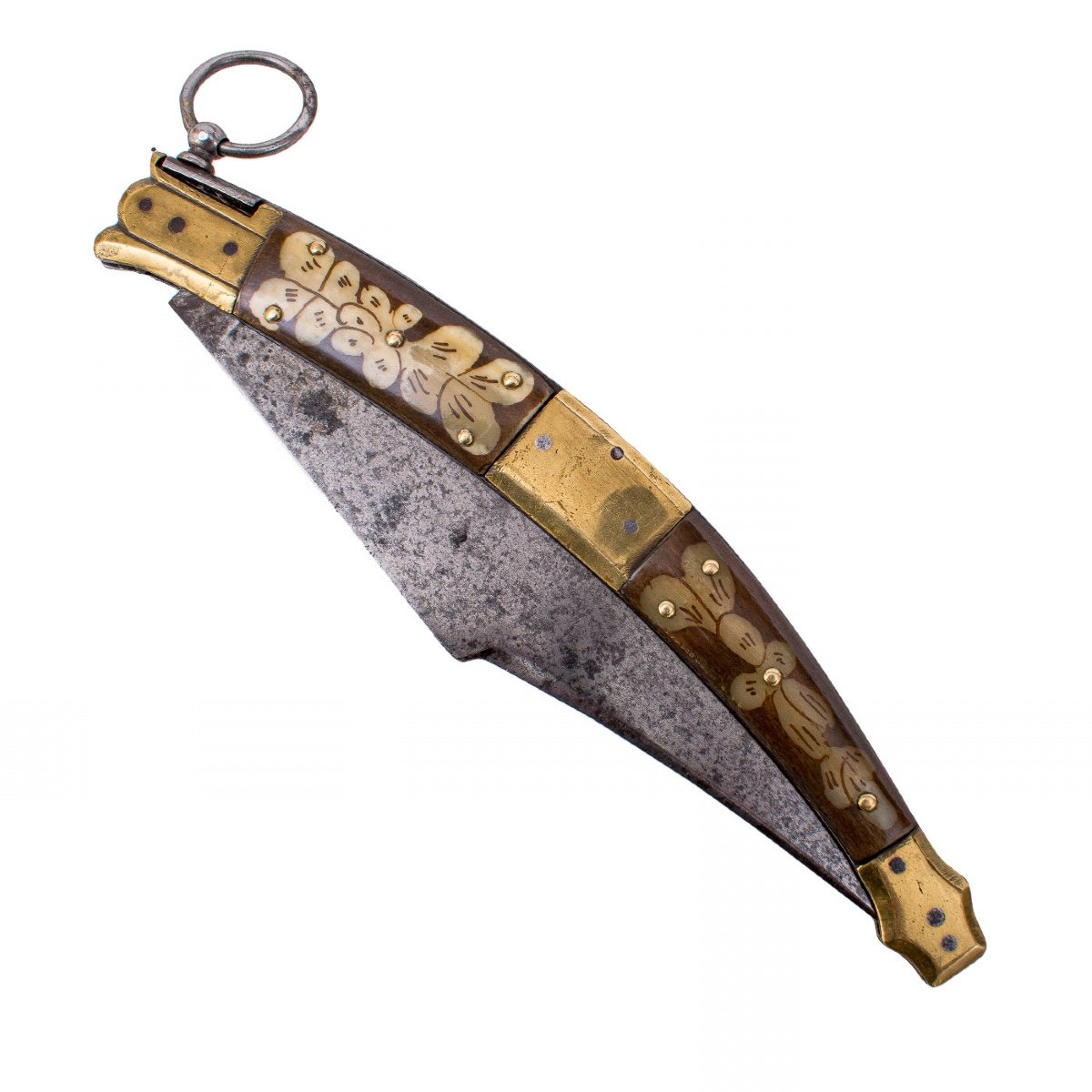 Large Folding Knife Said Navaja, Spain Nineteenth-photo-3