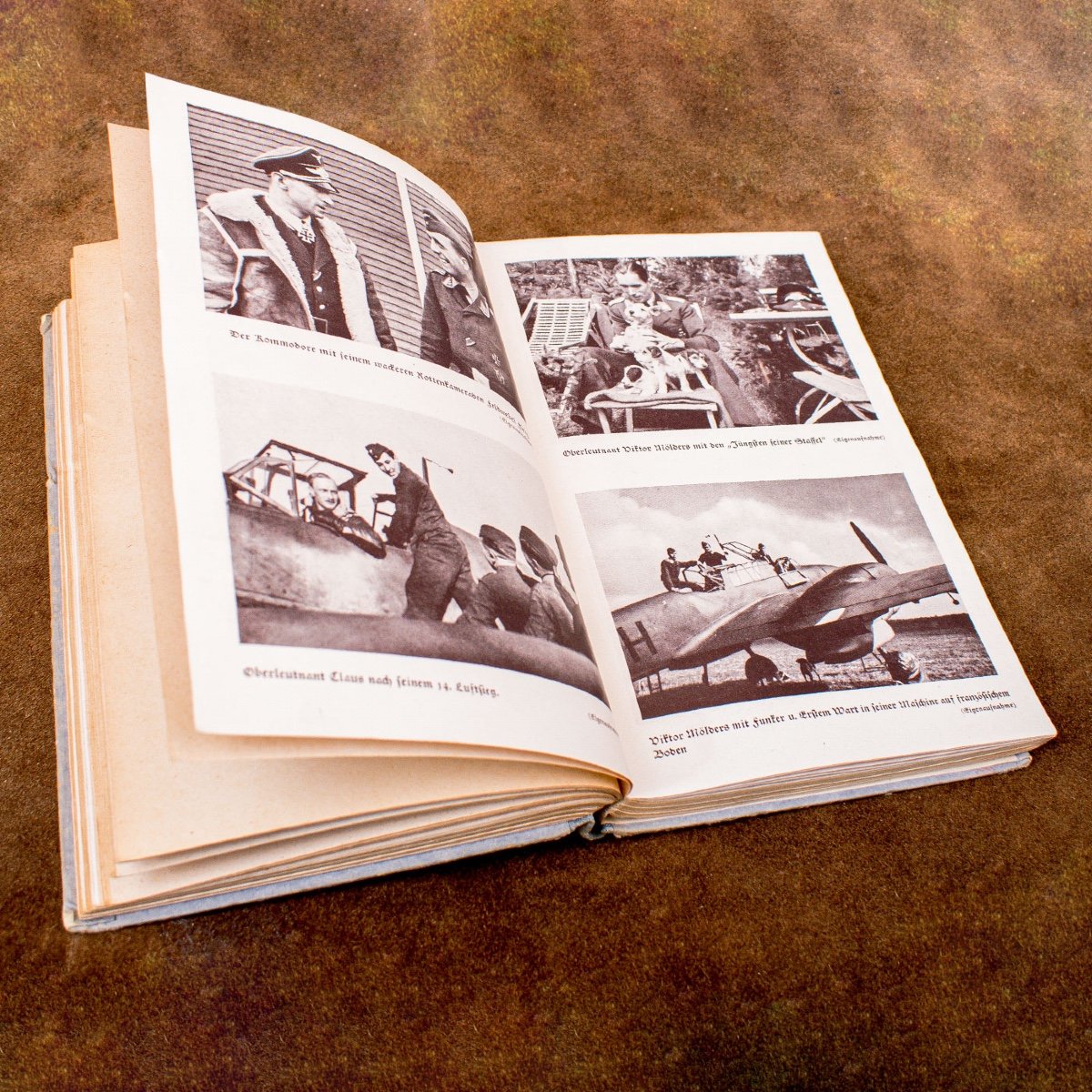 1941 Rare Nazi Pilot Book “mölders Une Seine Männer” By Major Fritz Von Forell-photo-4
