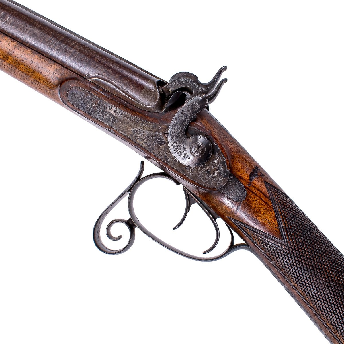 Shotgun “h Scellier In Paris” Percussion Cal 12-photo-3