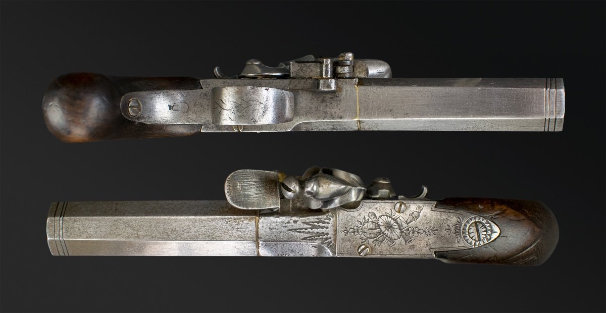 Pièce Unique - Pistolet À Silex De Grand Calibre Signé Mc Knight, Dublin -photo-3