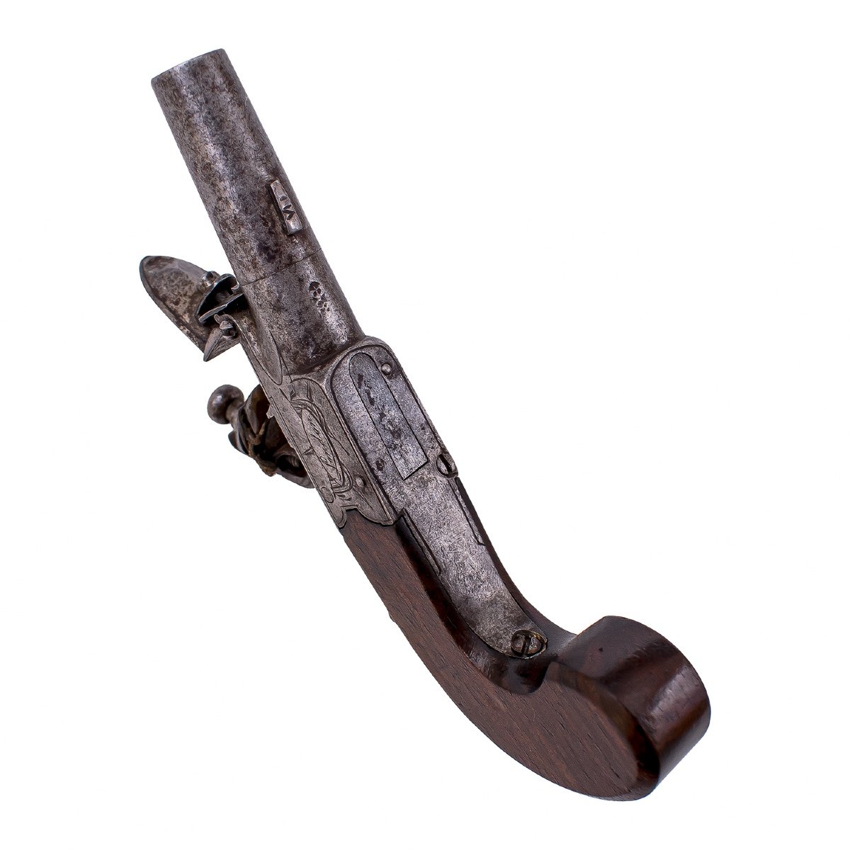 Very Beautiful Flintlock Pistol From Twigg, London, Circa 1770-photo-4