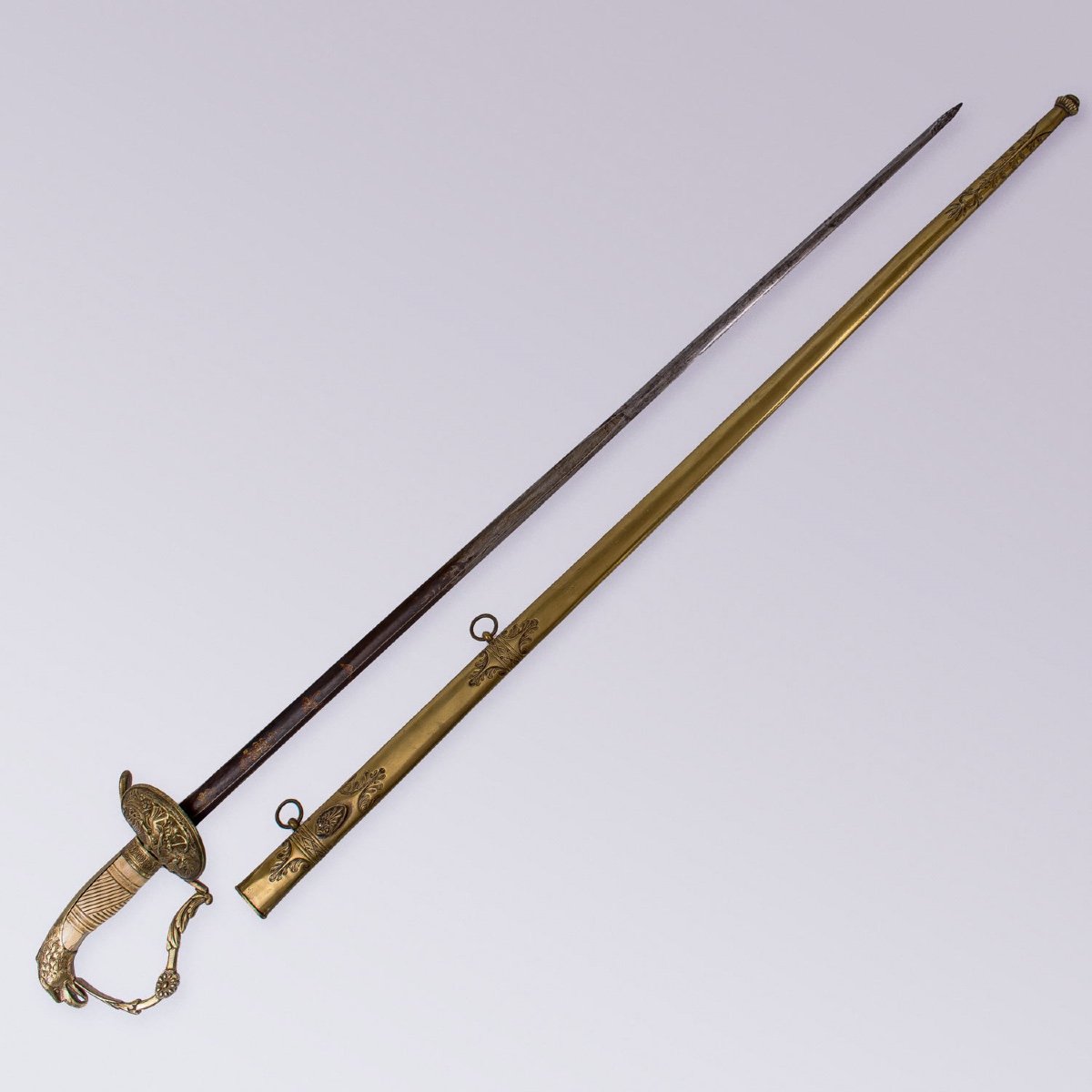 American Officer's Sword With Eagle Head Circa 1820-photo-2