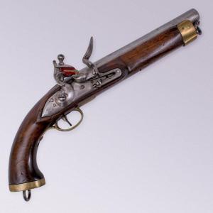East India Company Flintlock Pistol, Persian Contract - Mid 19th Century