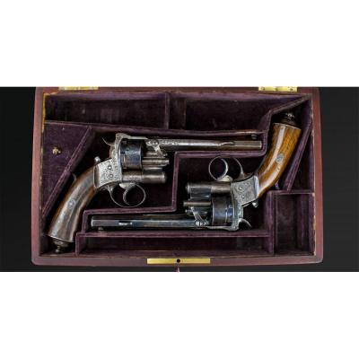 Paire Des Revolvers Mle 1858 Lepage Moutier A Paris