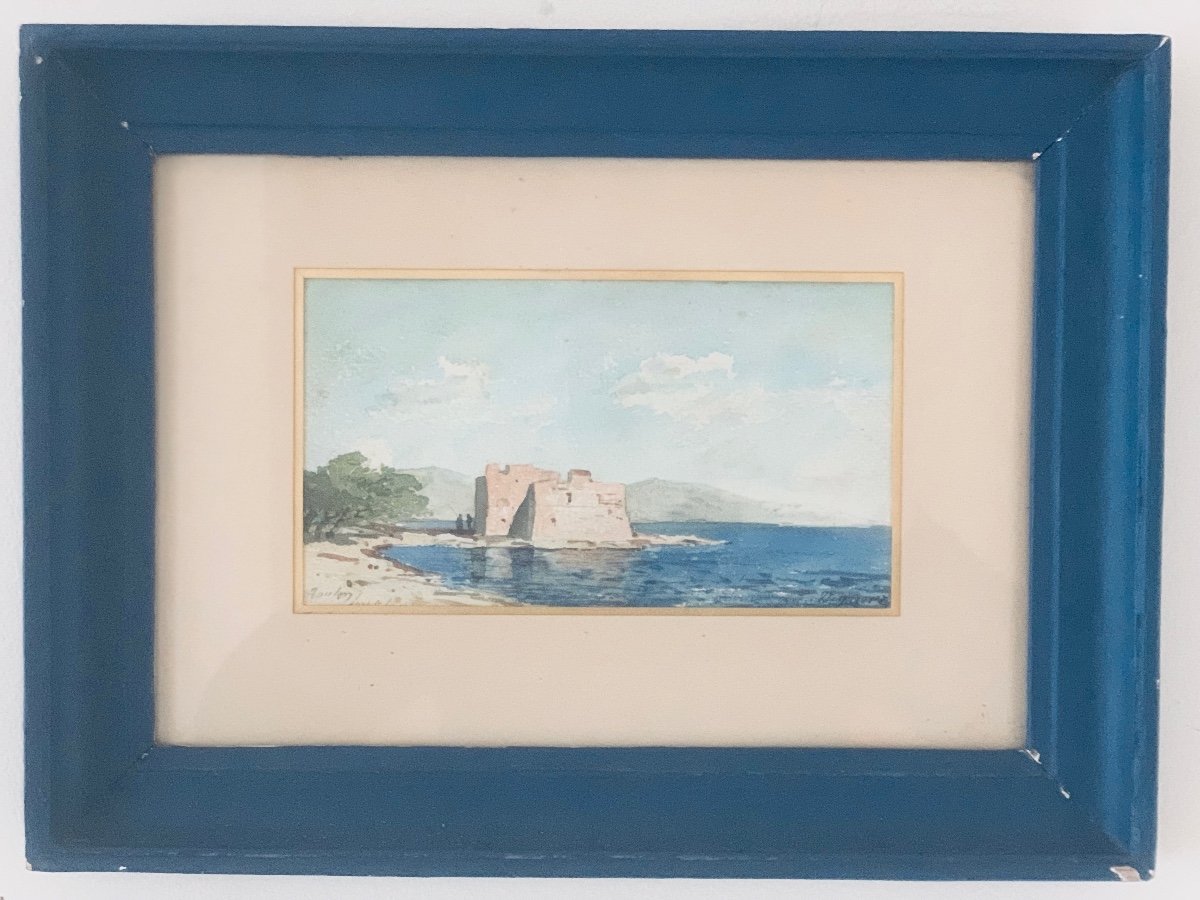 Toulon “view Of Fort St Louis” Fortuné Viguier