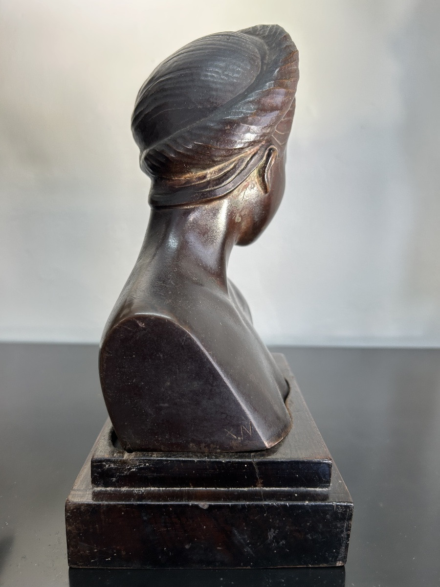 Sculpture Bronze Jeune Vietnamienne-photo-4