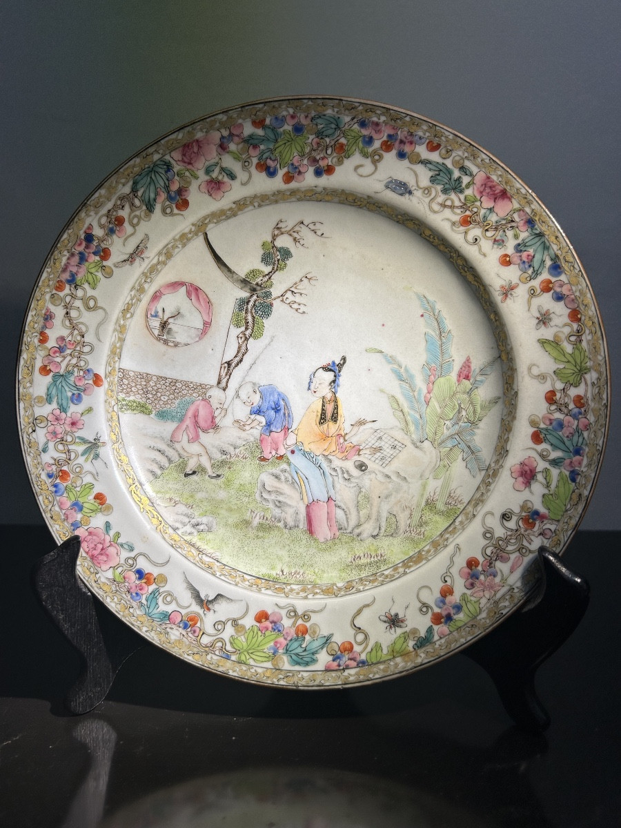 Assiette Porcelaine Chine XVIII ème