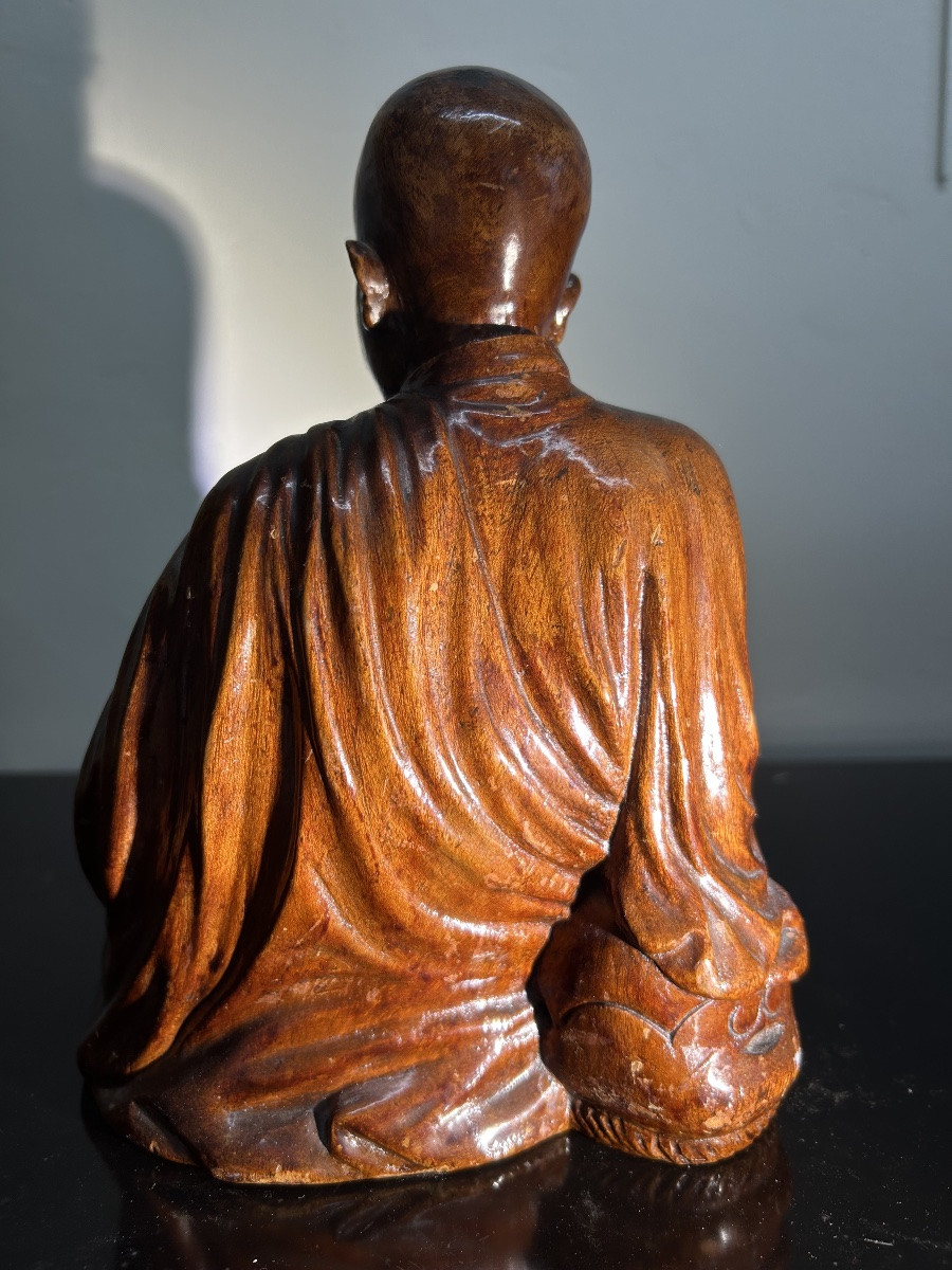 19th Century Vietnamese Monk Sculpture-photo-1