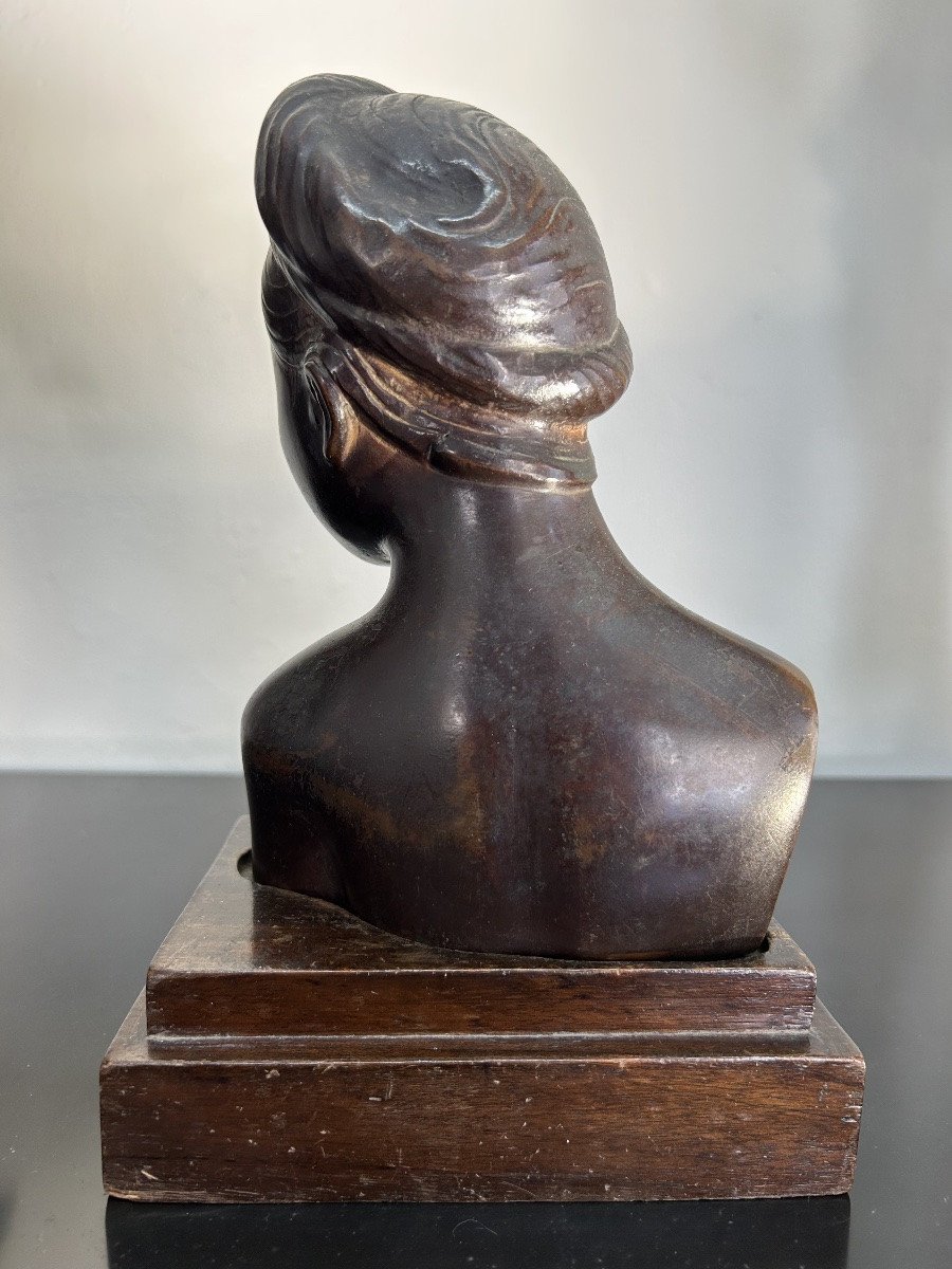 Sculpture Bronze Jeune Vietnamienne-photo-3