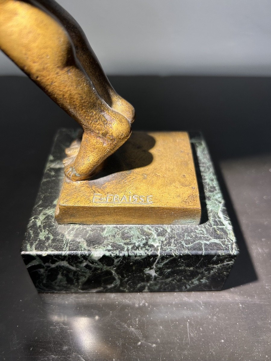 Bronze Sculpture "the Diver"-photo-2