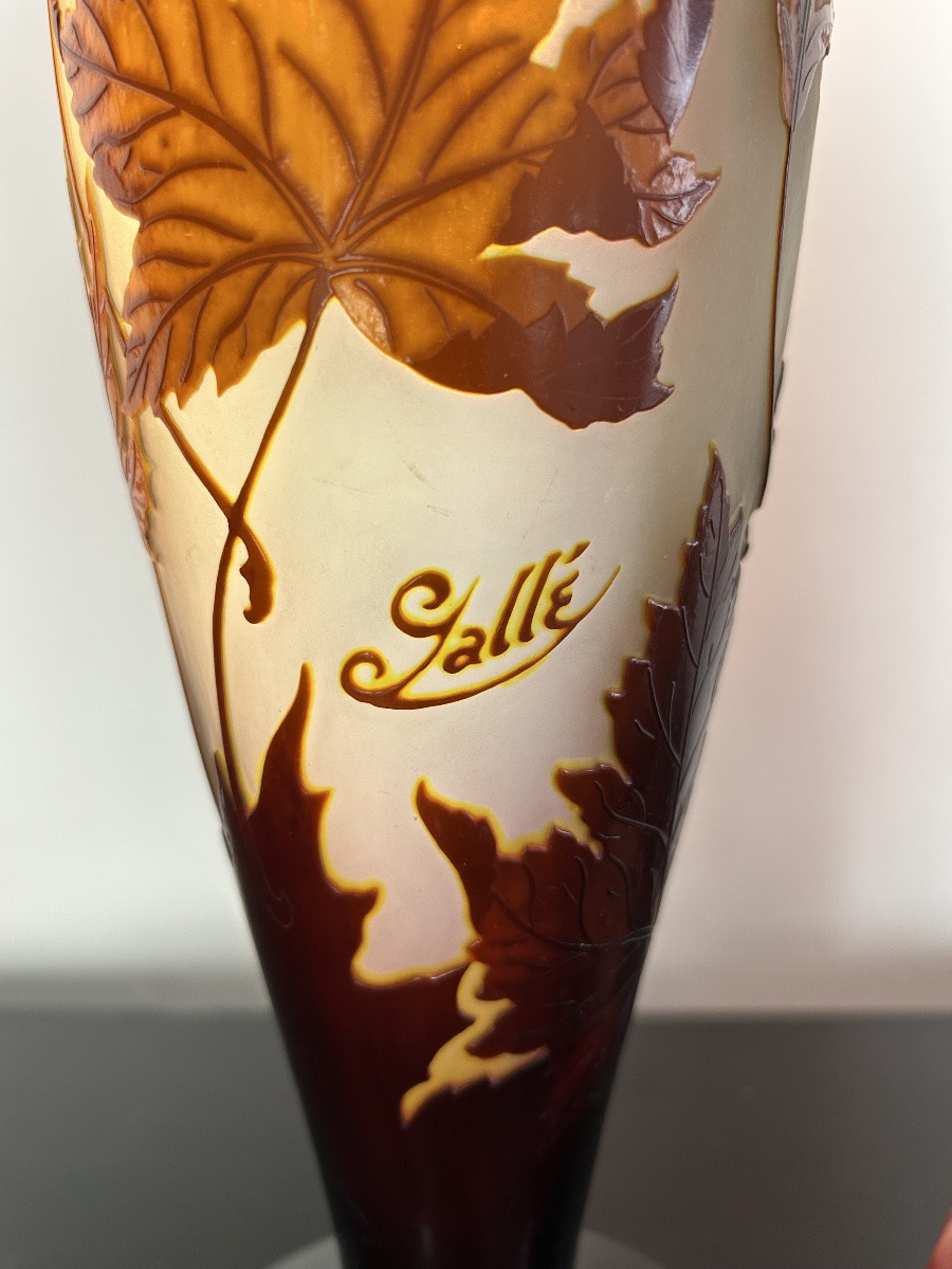 émile Gallé “autumn Leaves” Vase-photo-1