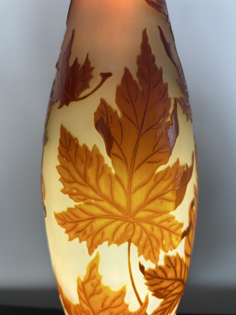 émile Gallé “autumn Leaves” Vase-photo-2