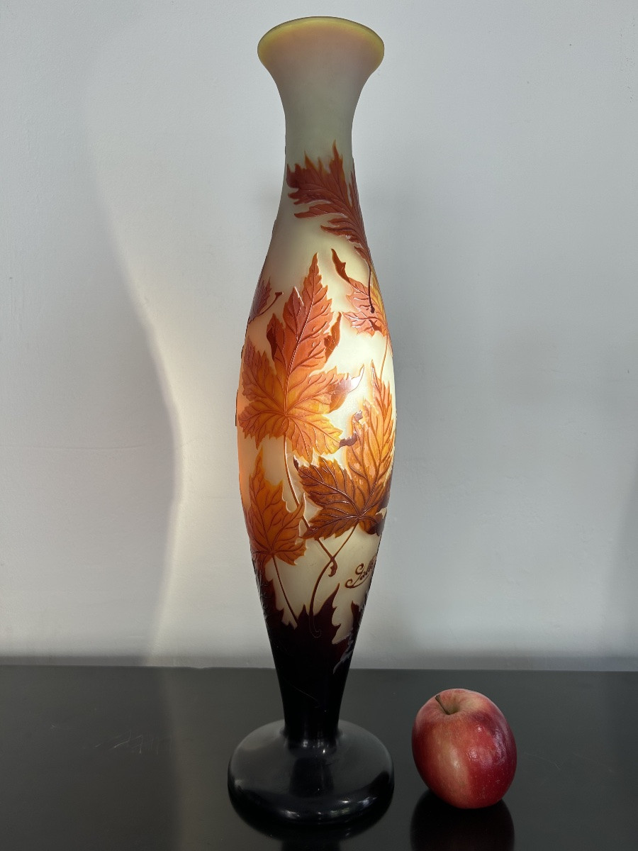 émile Gallé “autumn Leaves” Vase-photo-3