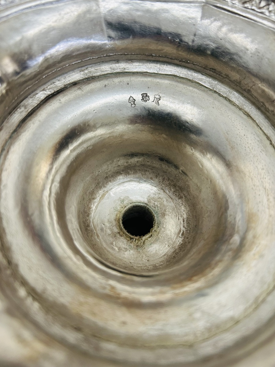 Pair Of Silver Torches, Lille, 18th Century-photo-3