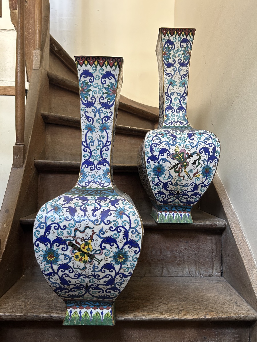 Paire Vases Aux Émaux Chinois-photo-3