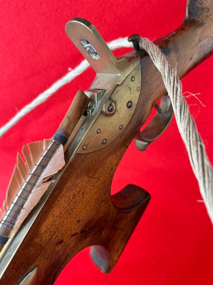 19th-century Walnut Crossbow