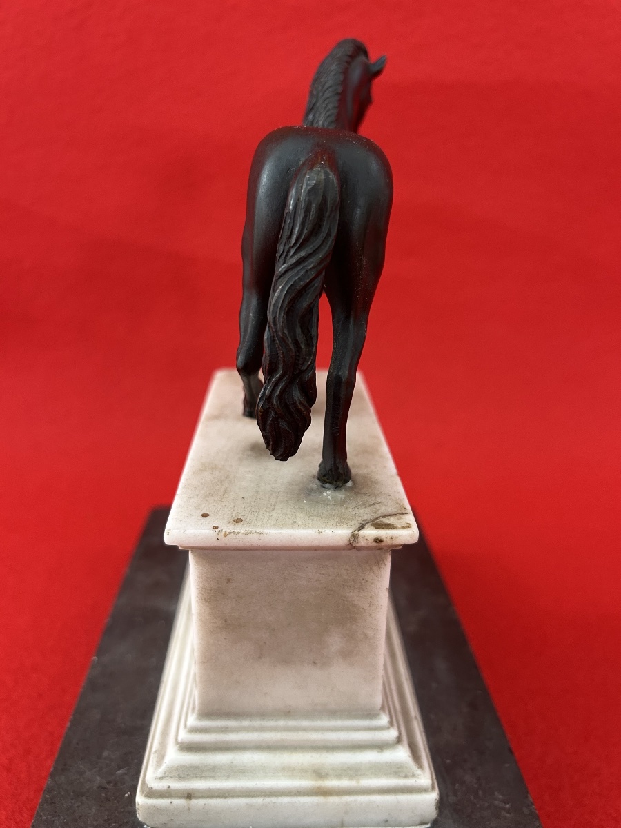 Cheval en bronze style Renaissance -photo-3
