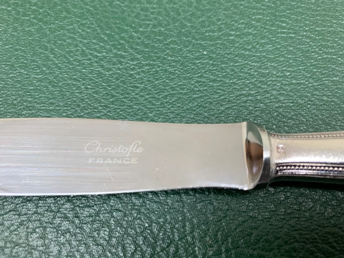 Christofle « Ménagère  Modèle Perles » 105Pièces