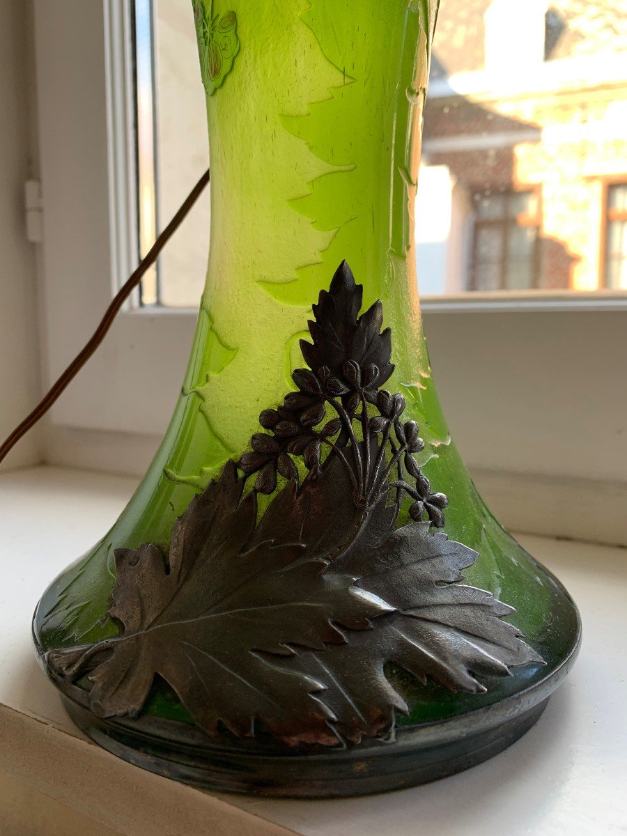 Importante Lampe Pâte De Verre -photo-3
