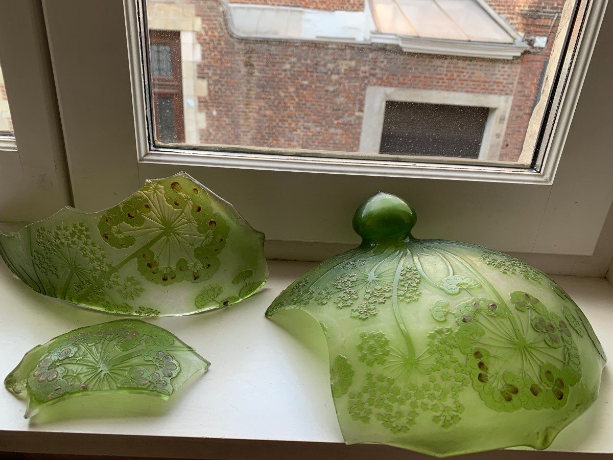 Importante Lampe Pâte De Verre -photo-2