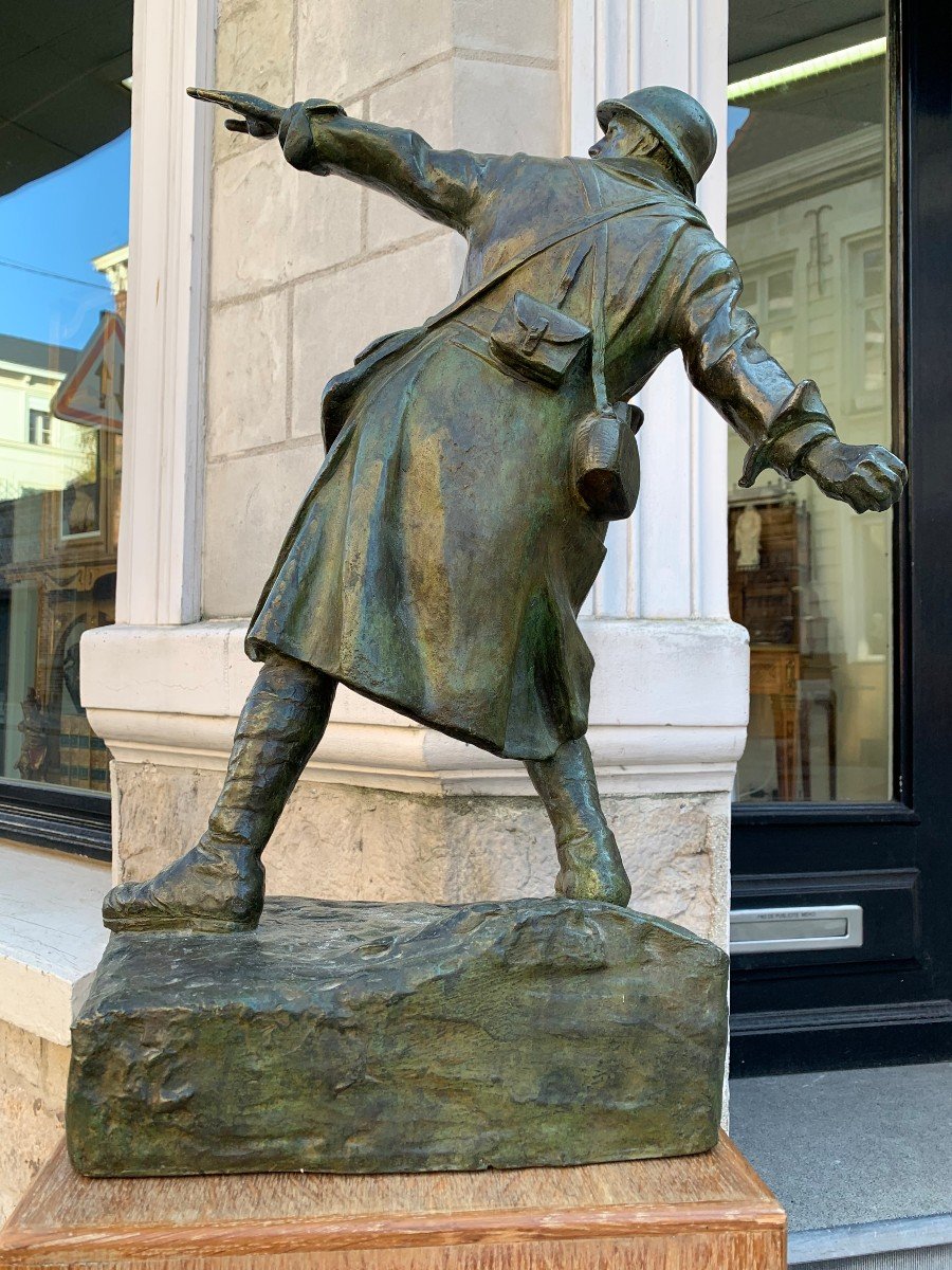 Sculpture Bronze Le Grenadier par Soubricas -photo-3