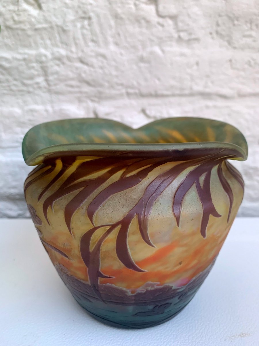 Charmante  Pâte De Verre Müller Frères -photo-2