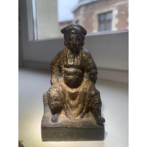 China Ming Gilt Bronze Dignitary