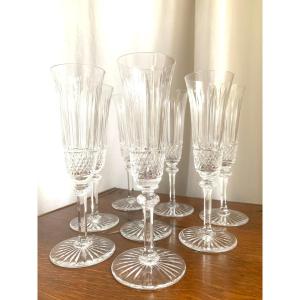 Champagne Flutes “tommy” Model Cristallerie St Louis