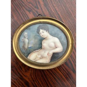 Miniature "the Nymph With The Faun"