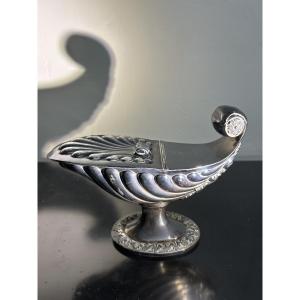 Silver Incense Boat