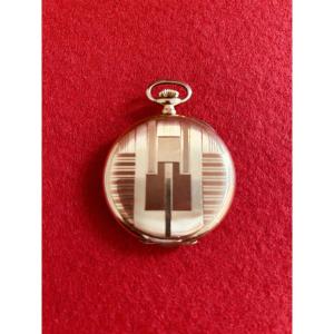 Art Deco 18k Gold Pocket Watch
