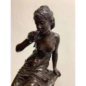 Charmante Sculpture Bronze Moreau
